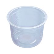 Контейнер под запайку 250 мл, 1-секц. d95х h64 мм, прозр., ПП, 50 шт/упак 1 000 шт/кор РОССИЯ Контейнер 95.250 прозр.