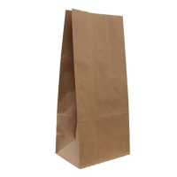 Пакеты на вынос (120+80)х330мм коричн., 70г/м2, крафт бумага б/ручек