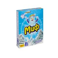 Стиральный порошок для белого белья "Миф" Морозная свежесть, автомат, 400 г 11 шт/кор РОССИЯ