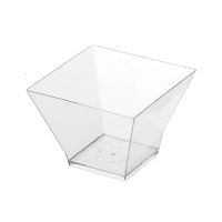 Форма для фуршетов 150 мл 72х72х57 мм, диз. "Пагода", прозр., ПС, 12 шт/упак "Buffet" 240 шт/кор РОССИЯ 5018