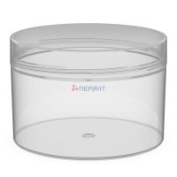 Контейнер 450 мл 1-секц. d106хh72 мм, без крышки, прозр., ПП, 80 шт/кор "Перинт" 80 шт/упак РОССИЯ ШАРМ 450/106