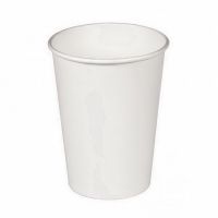 Стакан для холодного и горячего, 0.4л, белый, картон