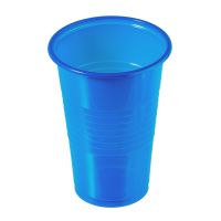 Стакан одноразовый 200 мл, синий, полипропилен, 100 штук в упаковке 3 000 штук в коробке