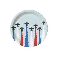 Тарелка d 180мм, дизайн "Самолеты", картон