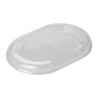 Крышка овальная 146х97х11,6мм, прозрачная ПЭТ