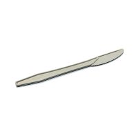 Нож одноразовый GREEN MYSTERY 165 мм, белый, кукурузный крахмал, 50 штук в упаковке, 480 штук в коробке