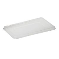 Крышка для контейнера, прямоугольная, 275х117мм, прозрачная, ПЭТ