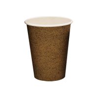 Стакан бумажный 350 мл 1 сл., d90 мм, крафт-бел., карт., 50 шт/упак 1 000 шт/кор РОССИЯ -