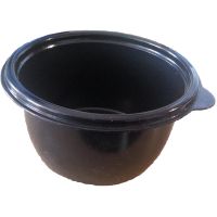Контейнер 500 мл 1-секц. d132хh65 мм, без крышки, черн., ПП, 50 шт/упак 500 шт/кор РОССИЯ -