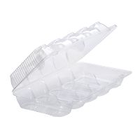 Упаковка прям. внеш. 254х150х60мм, внутр. 5 секций 120х45х55мм на 5 эклеров, прозрачная, ОПС ИП-28С5