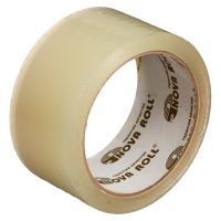 Клейкая лента 48мм х 100м, 38 мкм, прозр., 6 рул/упак "Novaroll" 36 рул/кор РОССИЯ 0120-242х