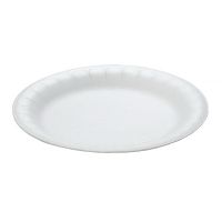 Тарелка одноразовая мелкая d170 мм, бел., ВПС, 100 шт/упак 2 700 шт/кор РОССИЯ 04-42-170-001