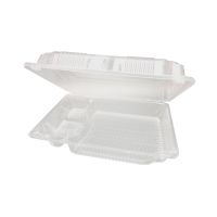 Контейнер для суши 3-секц. 235х172х65 мм, неразъем. крышка, прозр., ПЭТ, 360 шт/кор "Протэк" 360 шт/упак РОССИЯ ПР-К-30С3 (ИП) "А"/ИП-30С суши