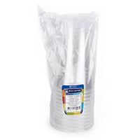 Стакан одноразовый 330 мл, прозр., ПП, 12 шт/упак "МИСТЕРИЯ" 288 шт/кор РОССИЯ 10517