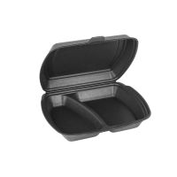 Ланч-бокс 2-секц. 247х208х63 мм, черн., ВПС, 130 шт/кор РОССИЯ 244794