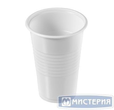 Стакан одноразовый 200 мл, белый, полипропилен, 100 штук в упаковке 3 000 штук в коробке