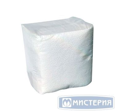 Салфетки 250х250 мм 1-сл., бел., бум., 100 шт/упак 42 упак/кор РОССИЯ 300060г