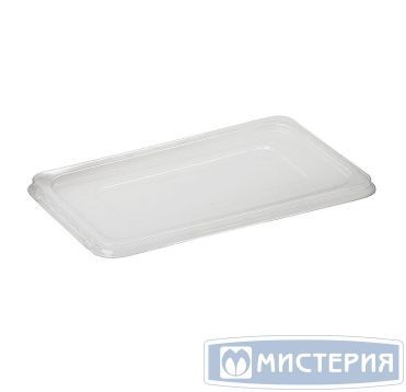 Крышка для контейнера, прямоугольная, 275х117мм, прозрачная, ПЭТ
