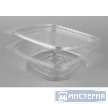 Контейнер квадрат (137х142х48мм), 375 мл, прозрачный