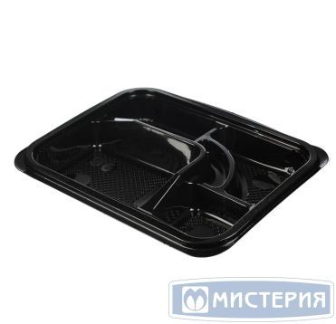 Контейнер для суши 5-секц. 223х279х50 мм, без крышки, черн., ПС, 110 шт/кор "Prodline" 110 шт/упак РОССИЯ 0055_00200