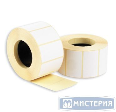 Весовая лента 30х20 мм ЭКО, непринт., бел., термобум., 1800 шт/рул 56 рул/кор РОССИЯ