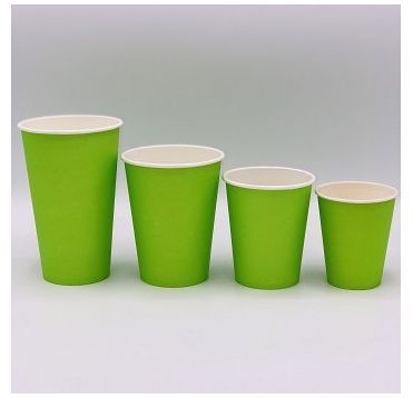 Стакан бумажный 250 мл 1 сл., d80 мм, зел., карт., 50 шт/упак 1 000 шт/кор РОССИЯ -