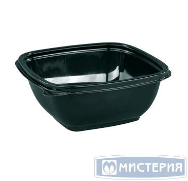 Контейнер квадратный 126х126х50мм, 375 мл, черный	53720