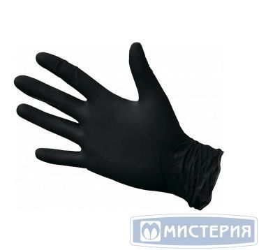Перчатки нитриловые, р-р XL, неопудрен., черн., 50 пар/упак 20 упак/кор КИТАЙ 1030506