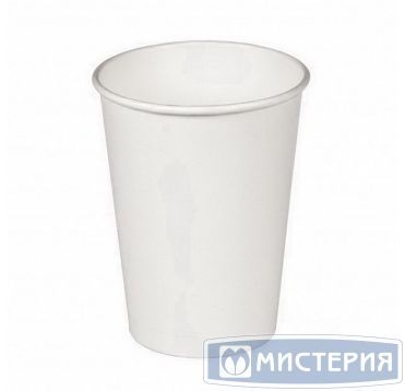 Стакан бумажный 250 мл 1 сл., d80 мм, бел., карт., 50 шт/упак 1 000 шт/кор РОССИЯ