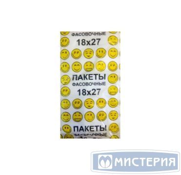Пакет фасовочный 180х270 мм 7 мкм, прозр., ПНД, 1000 шт/упак 25 упак/кор РОССИЯ