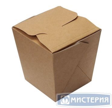 Коробка для лапши 560 мл, 95х95х100 мм, крафт, карт., 35 шт/упак "OSQ" Eco Noodles 420 шт/кор РОССИЯ ECO NOODLES 560gl