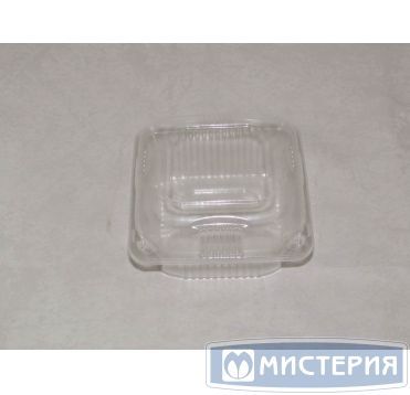 Упаковка квадрат внешний 130х130х78мм, внутренний 105x105x70мм, прозрачная, ПЭТ