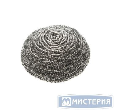 Губка металлическая для посуды d80хh20 мм, 40 гр., нерж., 1 шт/упак "HQ Profiline" 50 шт/кор КИТАЙ 73615