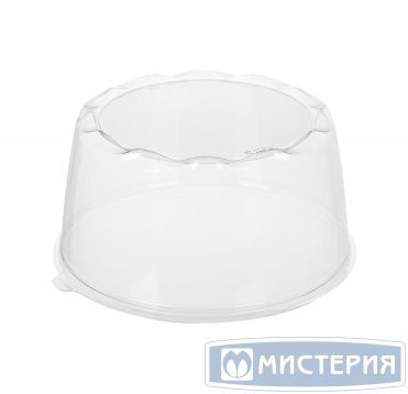 Упаковка для торта [крышка] d246хh117[d233хh113] мм, прозр., ОПС, 144 шт/кор "Комус" 144 шт/упак РОССИЯ Т-022/2 К