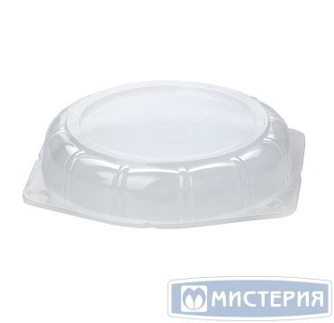 Упаковка для торта [крышка] d300хh66[d265хh57] мм, прозр., ПС, 180 шт/кор "Комус" 180 шт/упак РОССИЯ Т-226К