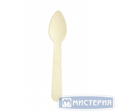 Ложка одноразовая 110 мм, деревянное волокно, 100 штук в упаковке, 5500 штук в коробке