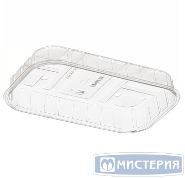 Крышка для контейнера, прямоугольная, 120х188х36мм, прозрачная, ПЭТ