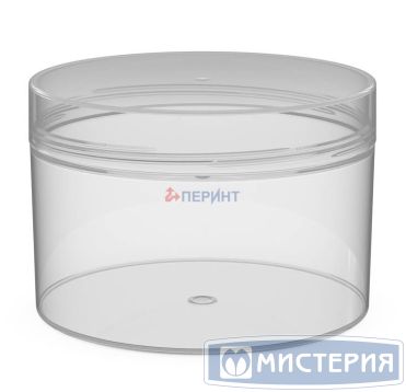 Контейнер 450 мл 1-секц. d106хh72 мм, без крышки, прозр., ПП, 80 шт/кор "Перинт" 80 шт/упак РОССИЯ ШАРМ 450/106