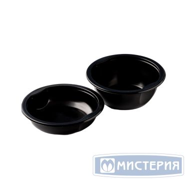 Контейнер под запайку 500 мл, 1-секц. d150х h55 мм, черн., ПП, 560 шт/кор "Южуралпак" 560 шт/упак РОССИЯ SBS-500 ЦВЕТ (Черный)