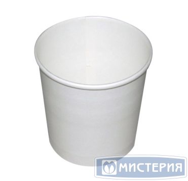 Одноразовый контейнер с круглым дном, 300 мл, белый