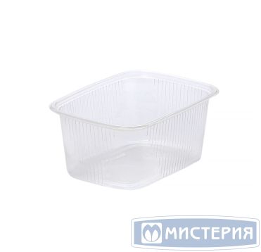 Контейнер 500 мл 1-секц. 108х82х103 мм, серия 108, без крышки, прозр., ПП, 100 шт/упак 1 000 шт/кор РОССИЯ К 108-500