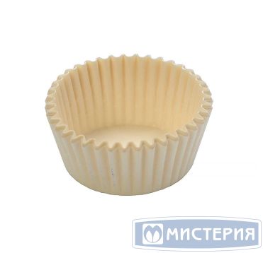 Розетка кондитерская, круглая, d 30мм, h 15мм, белая, Бумага