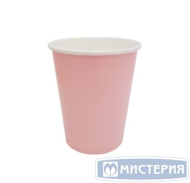 Бумажный стакан для холодного и горячего, 250 мл, пудра, картон