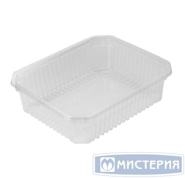 Контейнер 950 мл 1-секц. 180х135х55 мм, без крышки, прозр., ОПС, 200 шт/кор "Комус" 200 шт/упак РОССИЯ КМ-950пр.