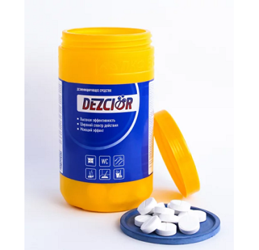 Дезинфицирующие таблетки "Дез-Хлор" 300 шт., 1000 г 300 шт/упак 10 упак/кор РОССИЯ