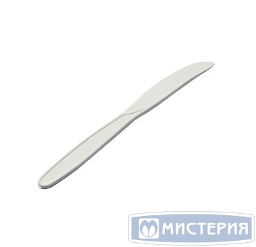 Нож одноразовый 160 мм, бел., кукурузный крахмал, 50 шт/упак 1 000 шт/кор КИТАЙ КН1601000