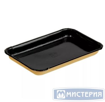 Лоток для кулинарии, нарезок, овощей 220х140х20мм ECO PLATTER 400 BE коричневый/черный