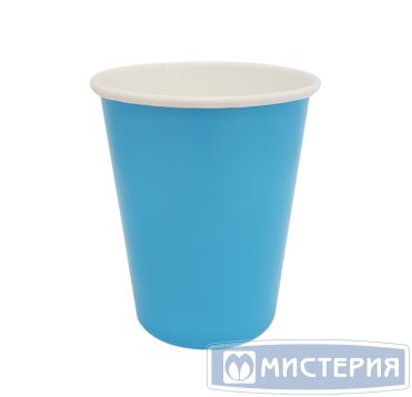 Стакан бумажный 250 мл 1 сл., d80 мм, бирюз., карт., 50 шт/упак 1 000 шт/кор РОССИЯ ГН.80.250.07 (тиффани)