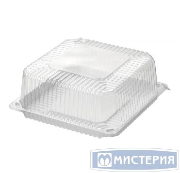 Упаковка для торта [крышка] 238х238х81[220х220х70] мм, прозр., ОПС, 270 шт/кор "Комус" 270 шт/упак РОССИЯ Т-214К