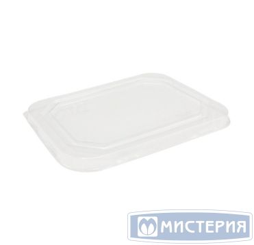 Крышка к контейнеру под запайку [167х132 мм], прозр., ПЭТ, 60 шт/упак "OSQ" Octobox 400 660 шт/кор РОССИЯ Плоская, Flat Rpet lid OSQ Octobox 400